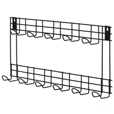 GARDENISED Wall Mount Garden Tool Storage Rack Hook On Garage, Garden and Yard, Black QI004529